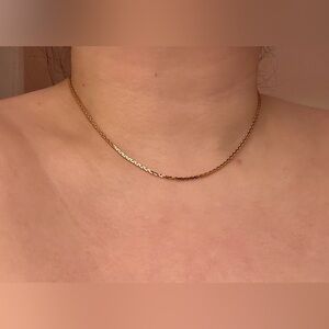 Solid 18KT Yellow Gold Curb Chain Necklace 17.75” Heavy Fine Jewelry 750 Stamp